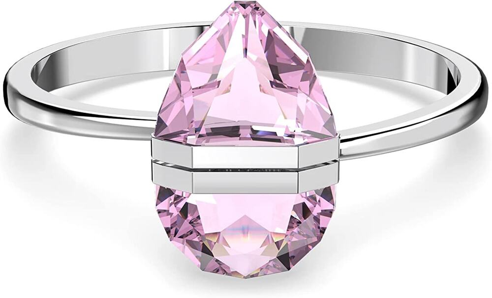 Swarovski Lucent Bangle, Pink, Stainless Steel Small Bracelet